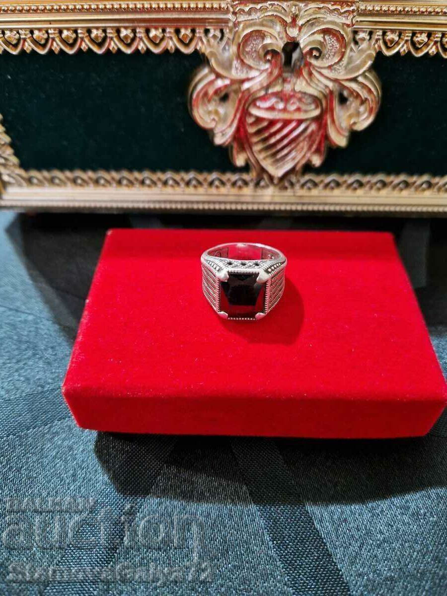 A lovely antique silver ring - 6 A lovely antique silver ring - 6