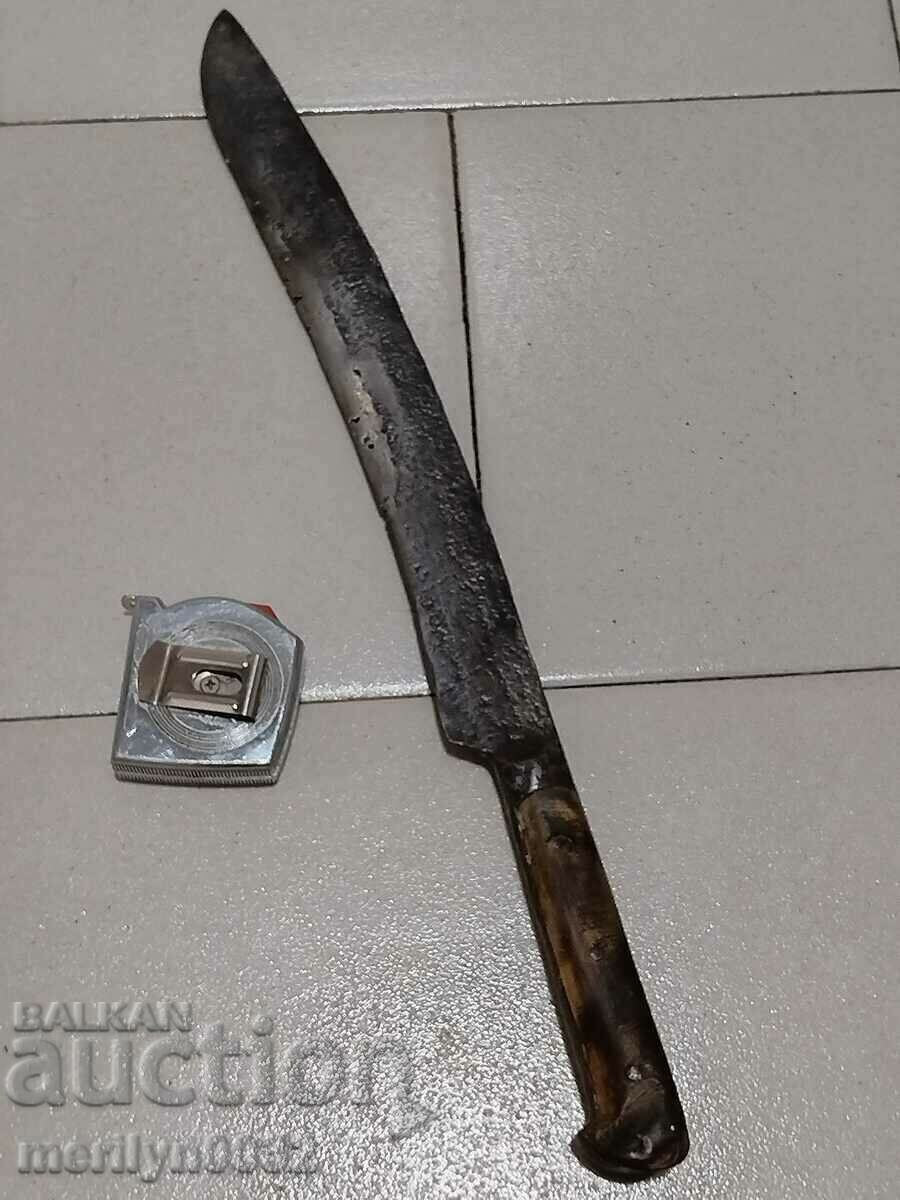 Forged karakulak shepherd's knife with a sharpened buffalo horn blade - 5 Forged karakulak shepherd's knife with a sharpened buffalo horn blade - 5