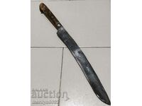 Forged karakulak shepherd's knife with a sharpened buffalo horn blade