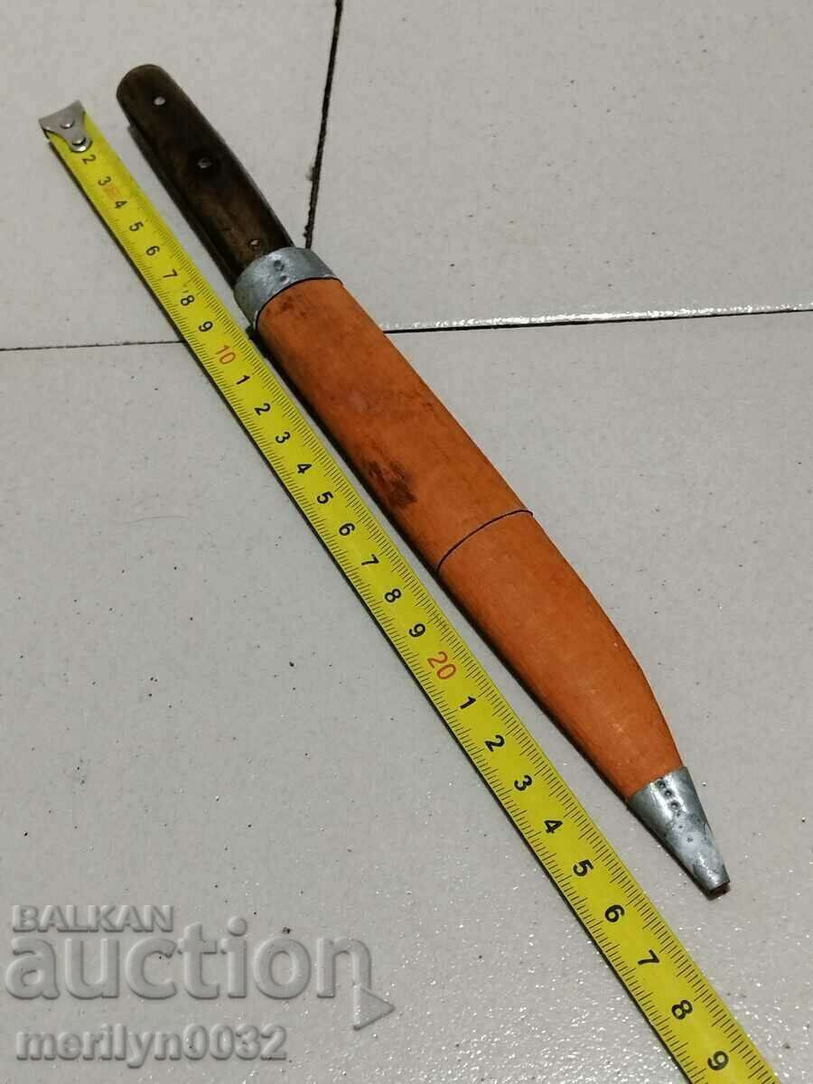 Auction Shepherd's knife karakulak 1925 year sharpened from buffalo horn blade Auction Shepherd's knife karakulak 1925 year sharpened from buffalo horn blade