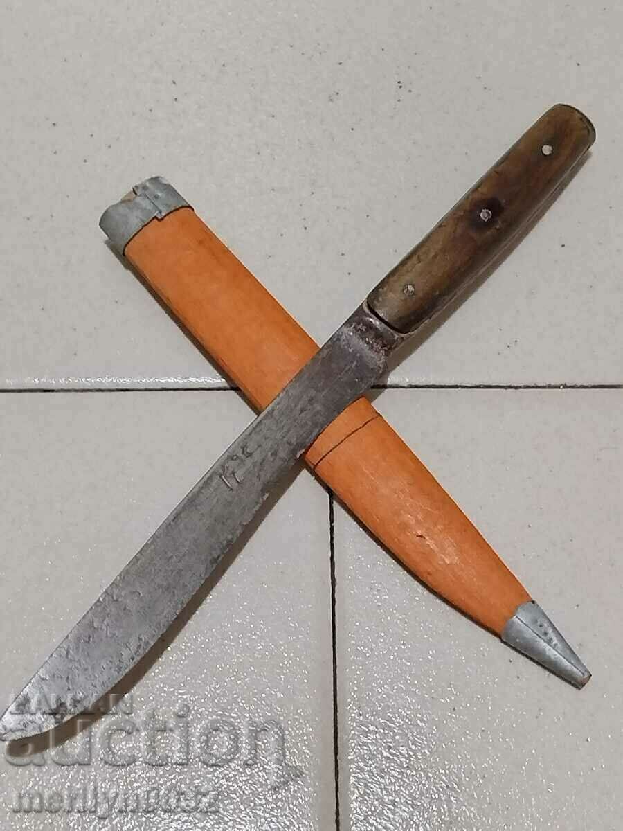 Shepherd's knife karakulak 1925 year sharpened from buffalo horn blade - 5 Shepherd's knife karakulak 1925 year sharpened from buffalo horn blade - 5