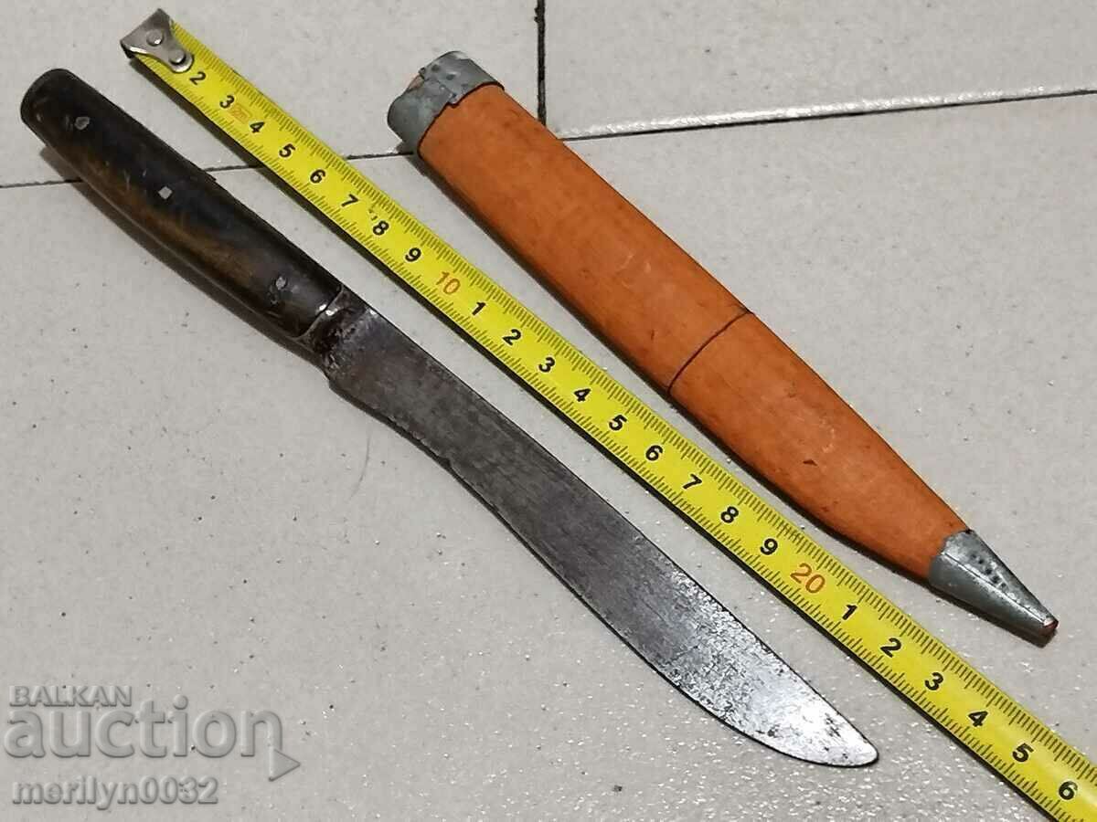 Shepherd's knife karakulak 1925 year sharpened from buffalo horn blade - 6 Shepherd's knife karakulak 1925 year sharpened from buffalo horn blade - 6