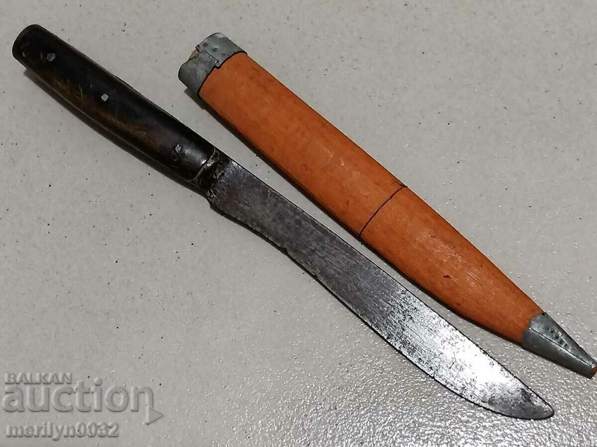 Shepherd's knife karakulak 1925 year sharpened from buffalo horn blade - 7 Shepherd's knife karakulak 1925 year sharpened from buffalo horn blade - 7