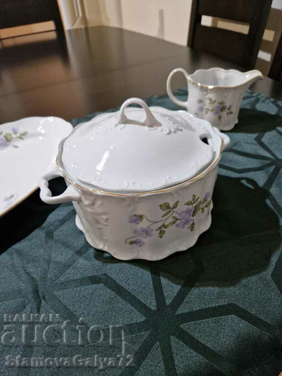 A wonderful antique collectible Bulgarian porcelain soup bowl with price 59.00 BGN | € 30.17 A wonderful antique collectible Bulgarian porcelain soup bowl with price 59.00 BGN | € 30.17