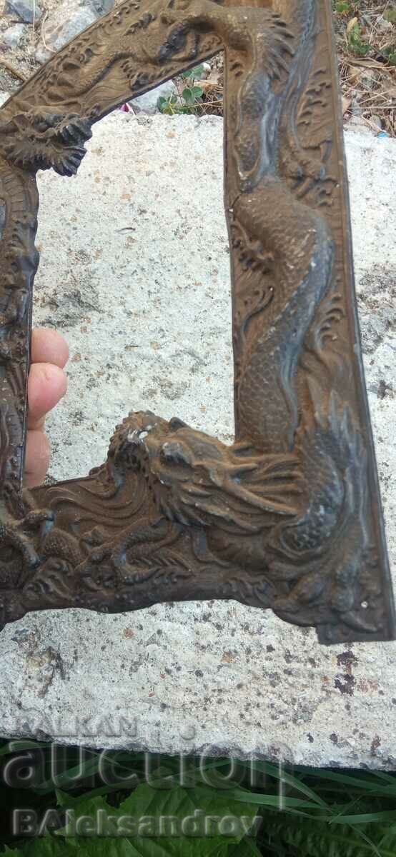 Παράδοση Παλιά ιαπωνική μεταλλική κορνίζα Παράδοση Παλιά ιαπωνική μεταλλική κορνίζα