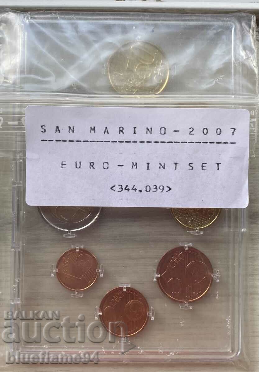 Сет евро монети Сан Марино 2007 с цена € 24.50 | 47.92 лв.