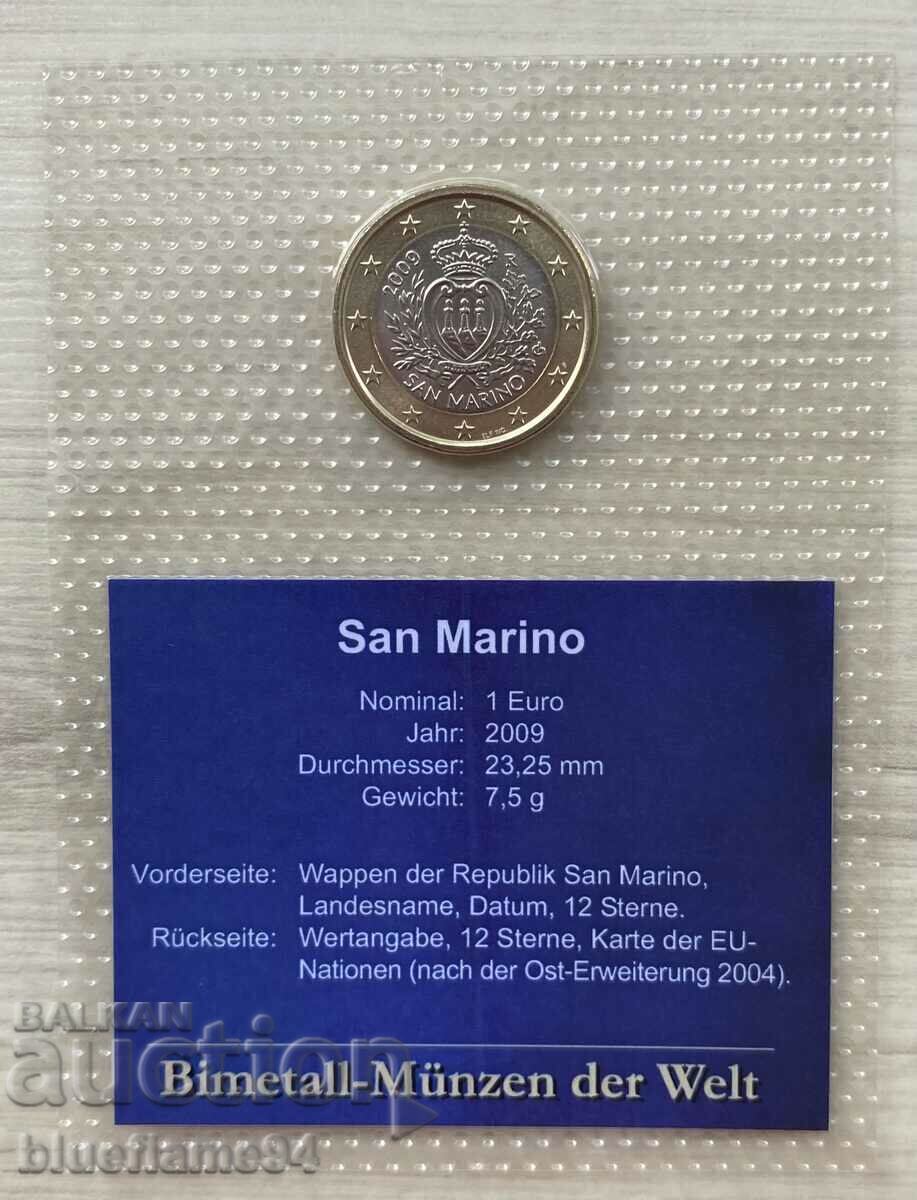 1 euro San Marino 2009