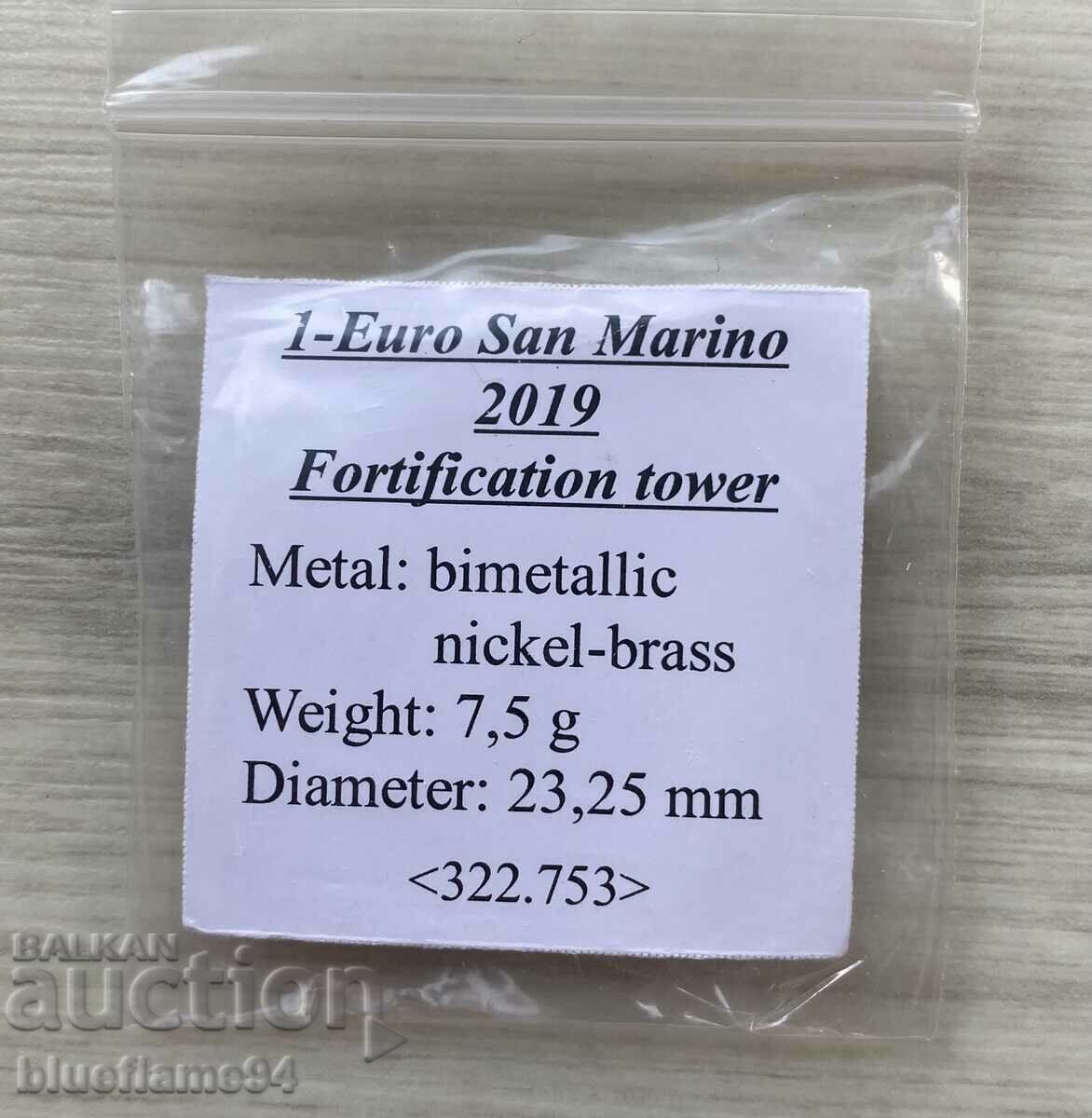 1 euro San Marino 2019 with price 7.00 BGN | € 3.58 1 euro San Marino 2019 with price 7.00 BGN | € 3.58