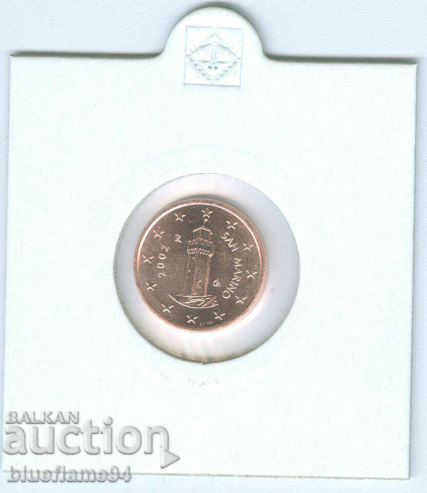 1 cent de euro San Marino 2002