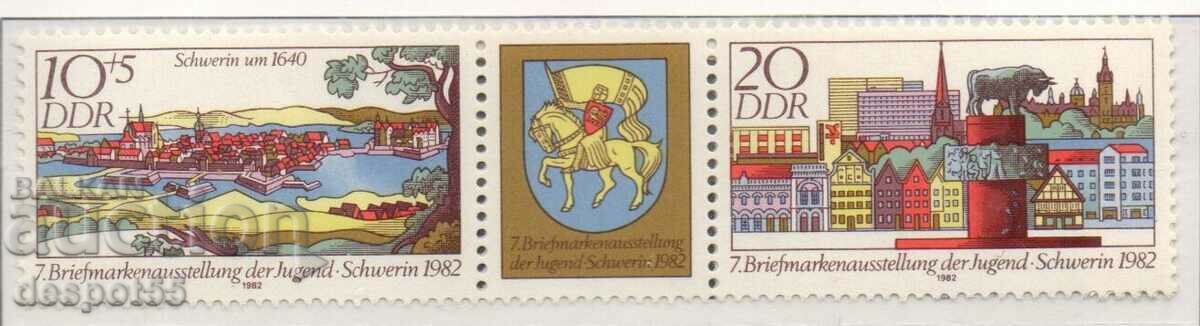 1982. GDR. Philatelic exhibition in Schwerin.