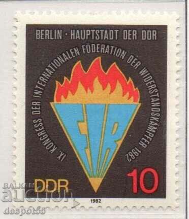 1982. GDR. Congress of the Resistance Movement.