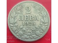 2 BGN 1925 - Bulgaria - cu o linie