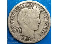 10 cents 1915 USA Dime "Barber" 2.32g silver