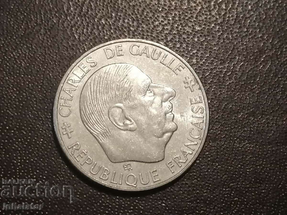 de Gaulle 1 franc 1988 Franta