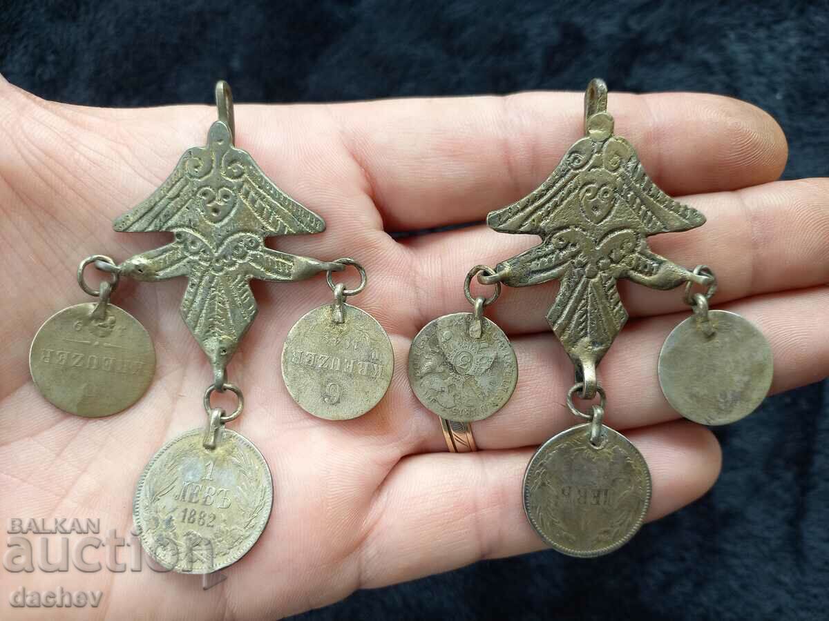 2 Silver Hirovima ESHKA Flashing silver coins jewelry costume - 5 2 Silver Hirovima ESHKA Flashing silver coins jewelry costume - 5