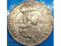 Austria 3 Kreuzer 1650 Ferdinand II Karl Tirol argint