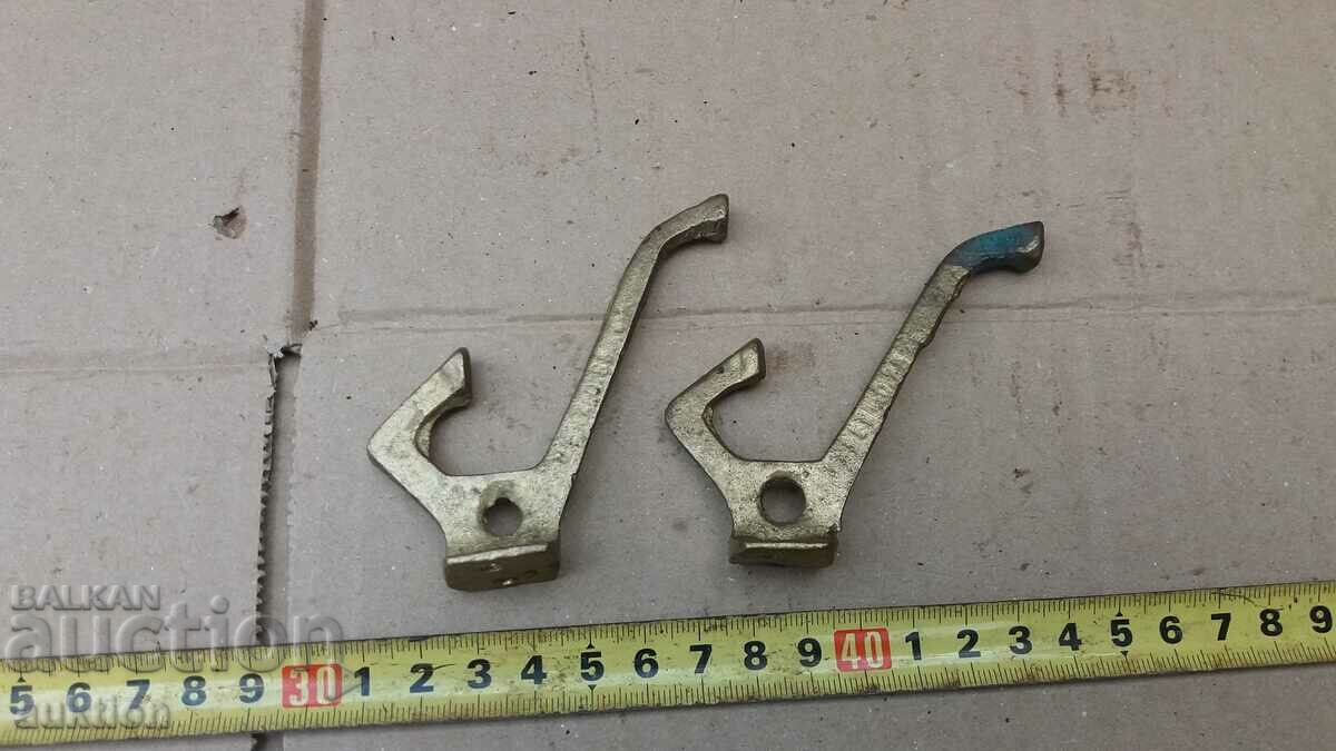 Auction LOT OF 2 BRONZE HANGERS - SOLID Auction LOT OF 2 BRONZE HANGERS - SOLID