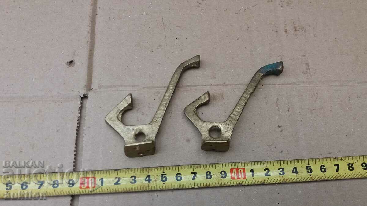 LOT OF 2 BRONZE HANGERS - SOLID