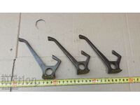 LOT OF 3 BRONZE HANGERS - SOLID