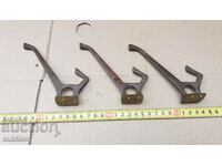 LOT OF 3 BRONZE HANGERS - SOLID