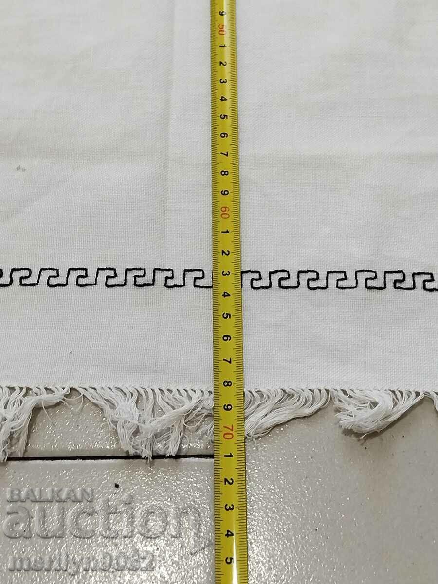 Old embroidered check, tablecloth, milo, Bulgarian embroidery - 5 Old embroidered check, tablecloth, milo, Bulgarian embroidery - 5