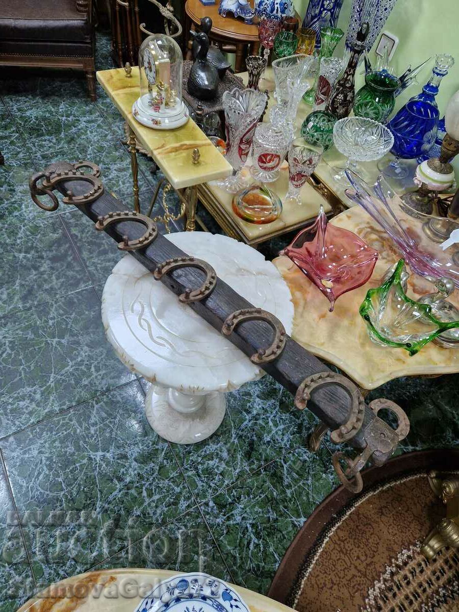 Old unique antique Belgian coat hanger