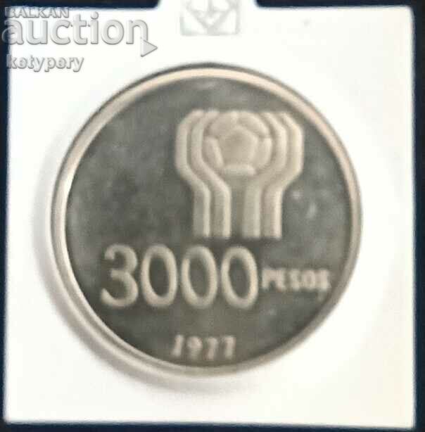 3000 песос 1977 Световно по футбол 1978 Аржентина