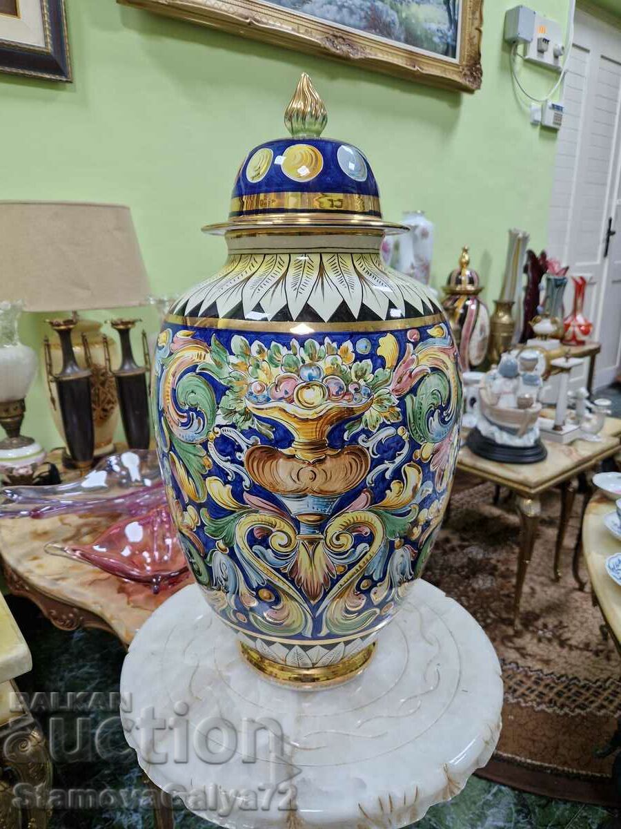 A great large Italian porcelain urn