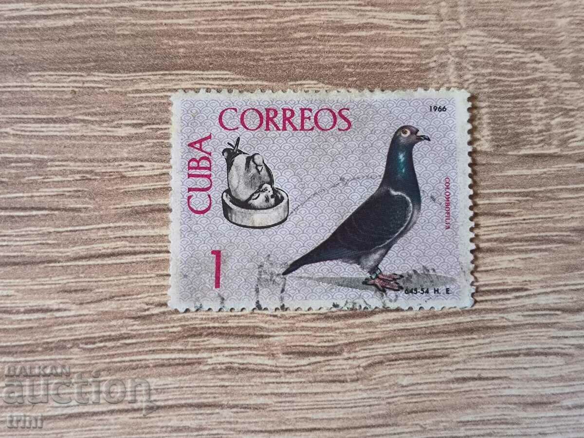 Cuba 1966 Păsări - Creșterea porumbeilor