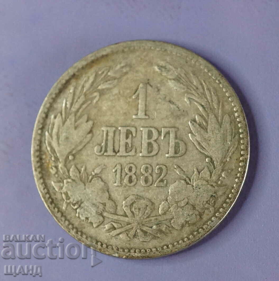 1882 Monedă 1 Lev Argint Argint Bulgaria