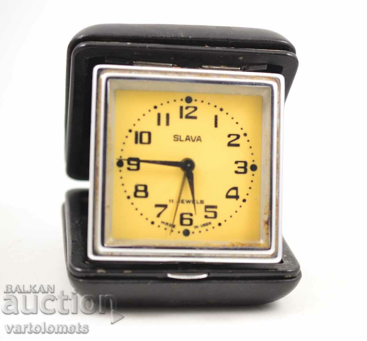 Tourist alarm clock SLAVA USSR - works