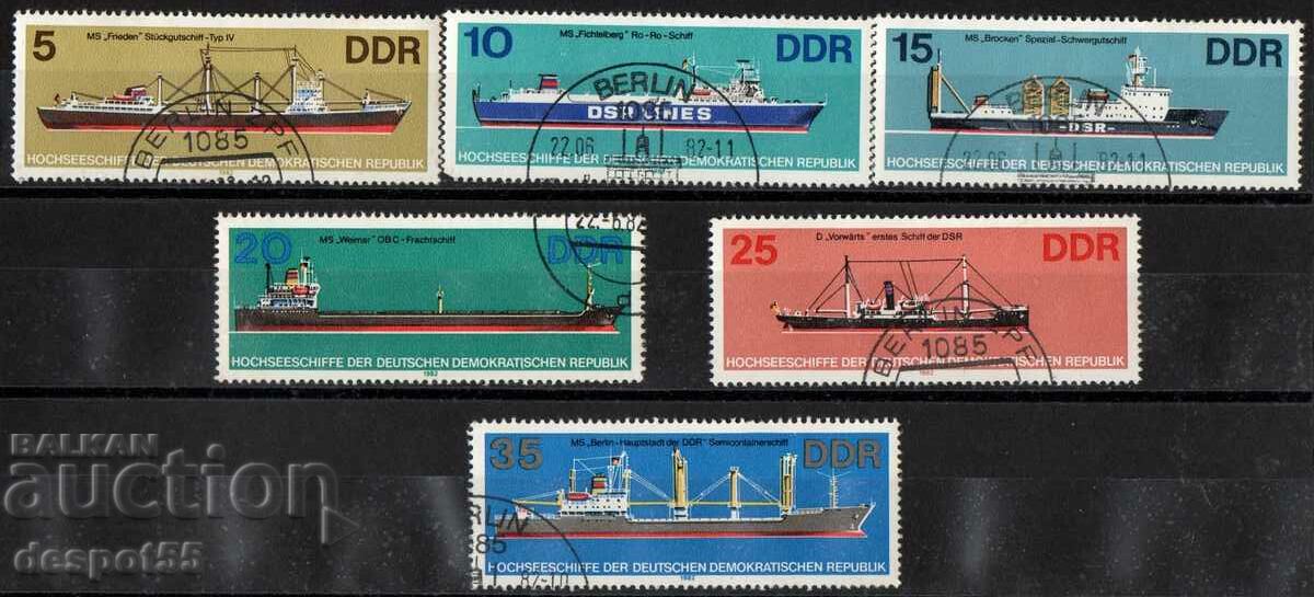 1982. GDR. Ships.