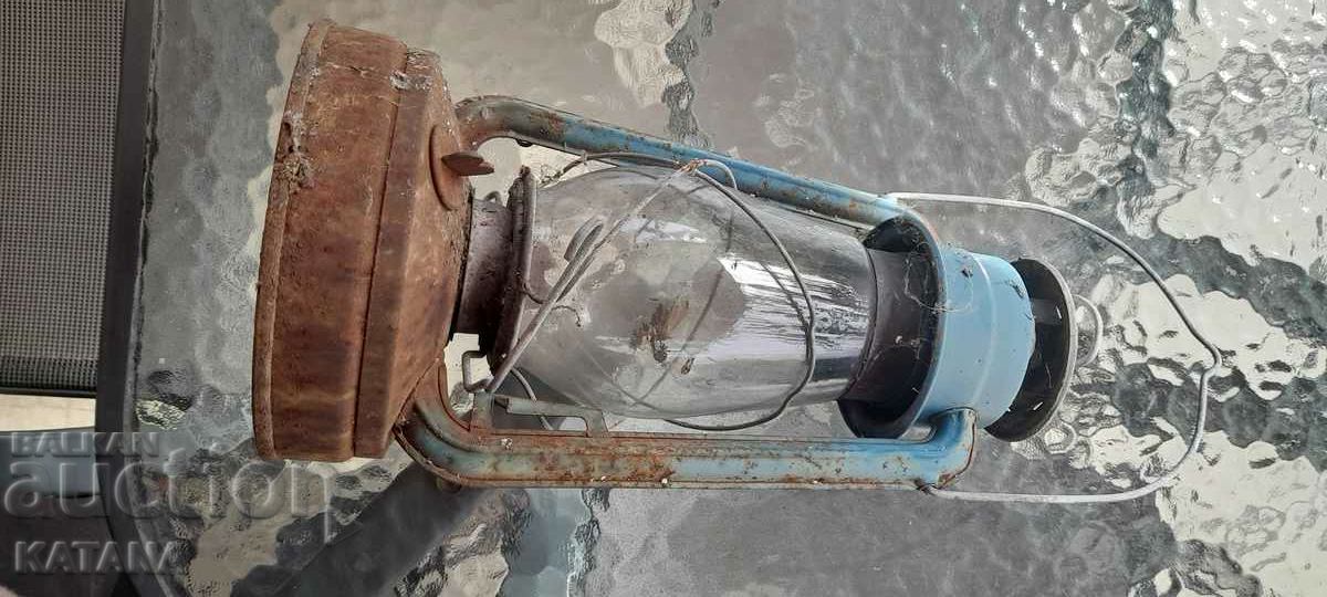 Old gas lantern with strong glass