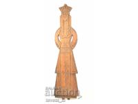 Wood carving "Girl in traditional clothes" handmade