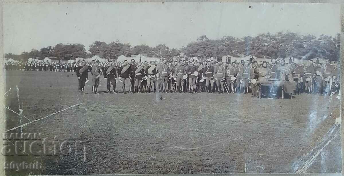 Old photo senior military, priests, liturgy, oath...