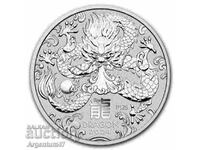 SILVER 1 OZ 2024 AUSTRALIA-ANUL LUNAR AL DRAGONULUI