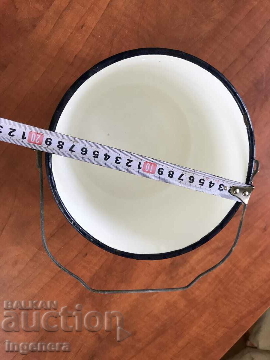 ENAMELED DISH BOILER FROM SOTSA-BULGARIA - 5 ENAMELED DISH BOILER FROM SOTSA-BULGARIA - 5