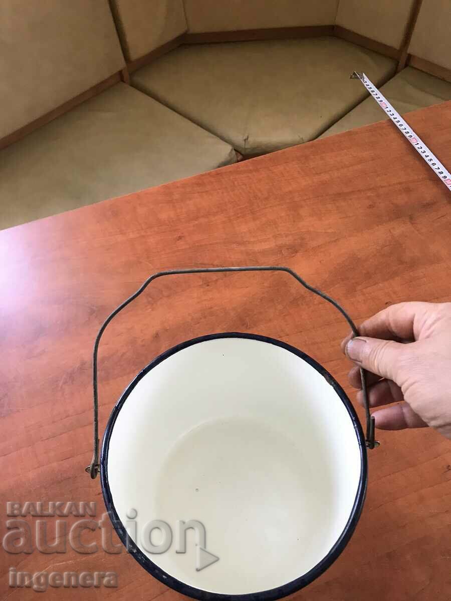 ENAMELED DISH BOILER FROM SOTSA-BULGARIA - 7 ENAMELED DISH BOILER FROM SOTSA-BULGARIA - 7