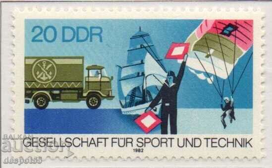 1982. GDR. Sports and technology.