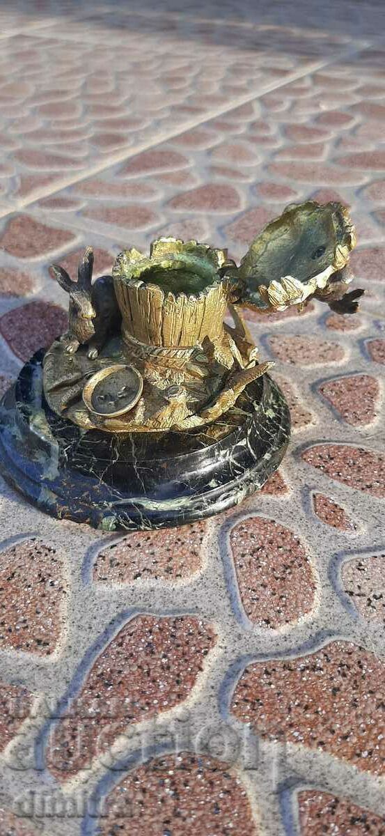 Bronze inkwell - 5 Bronze inkwell - 5