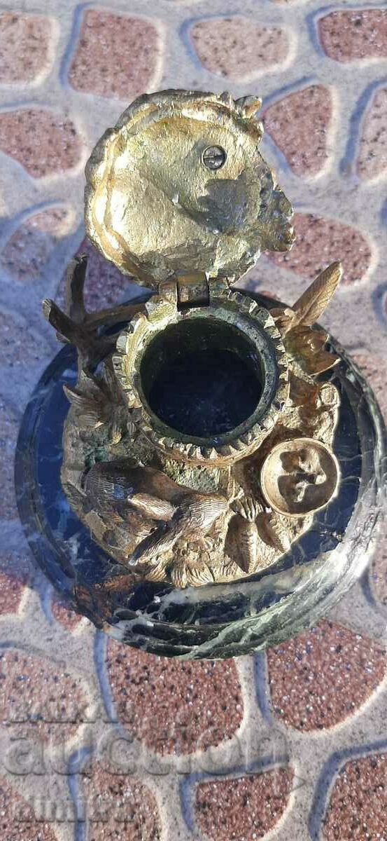 Bronze inkwell - 6 Bronze inkwell - 6