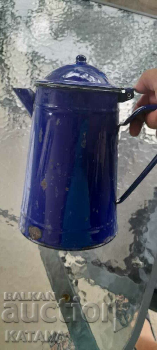 Delivery of Old enamel teapot Delivery of Old enamel teapot