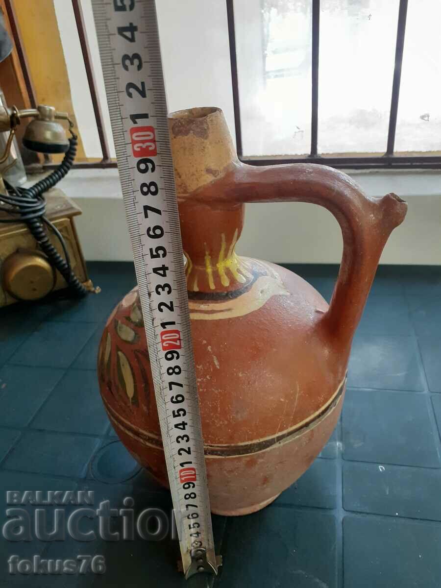 Old Painted Pitcher Pottery - 7 Old Painted Pitcher Pottery - 7