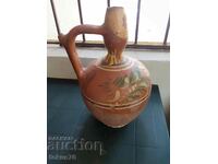 Old Painted Pitcher Pottery