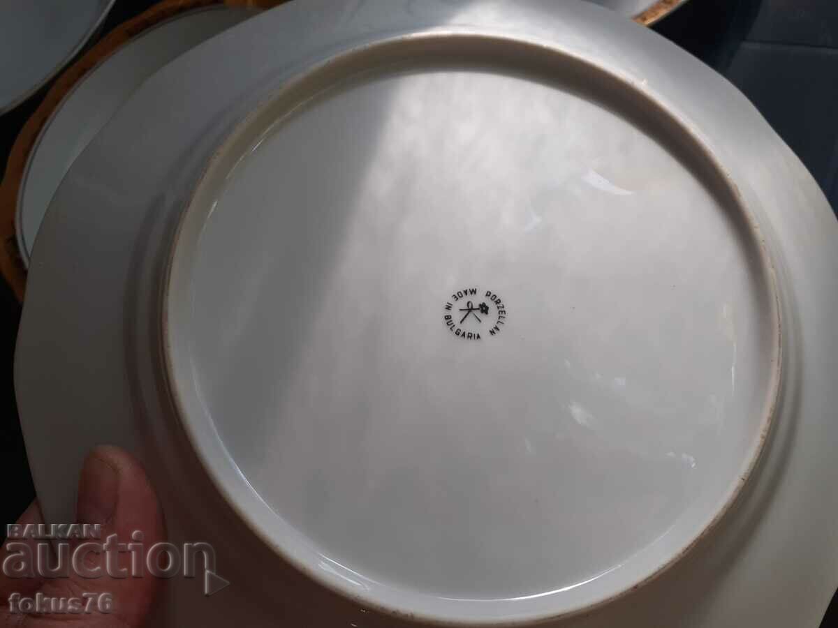 Livrarea Porțelan bulgar Kitka Novi Pazar farfurii 6 buc aurire