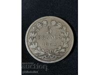 France 1834 A - 5 francs - Silver coin