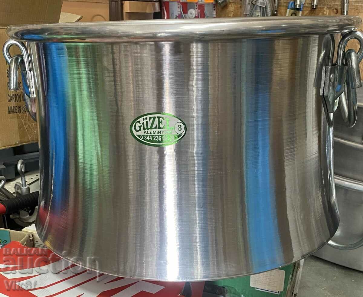Auction  Aluminum /Arabian/ cauldron 115 l.