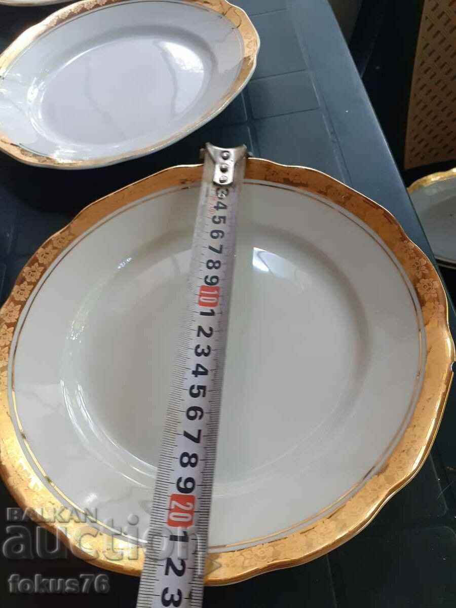 Bulgarian porcelain Kitka Novi Pazar large plates 6 pcs. - 7 Bulgarian porcelain Kitka Novi Pazar large plates 6 pcs. - 7