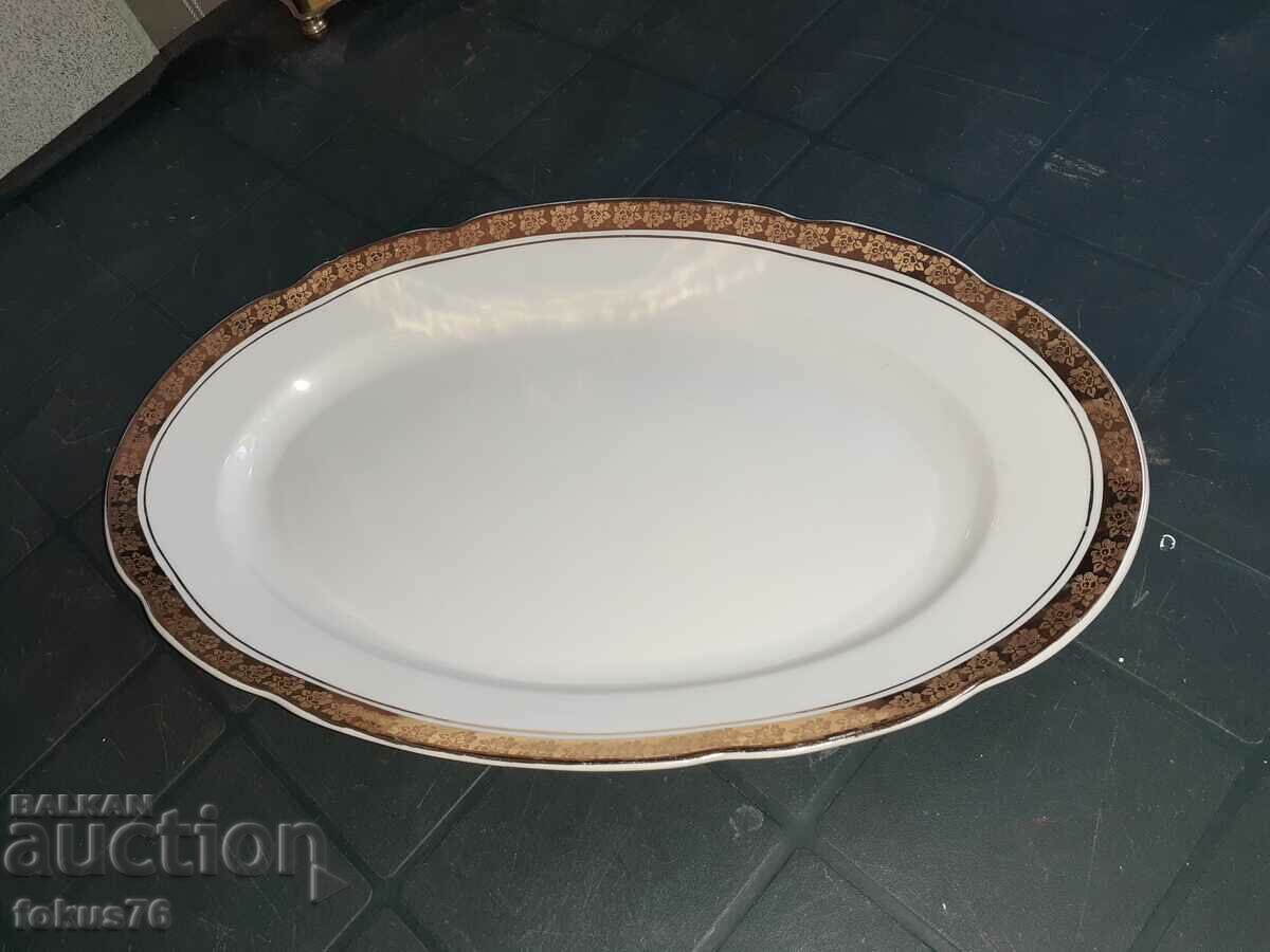 Auction Bulgarian porcelain Kitka Novi Pazar plateau gilding Auction Bulgarian porcelain Kitka Novi Pazar plateau gilding