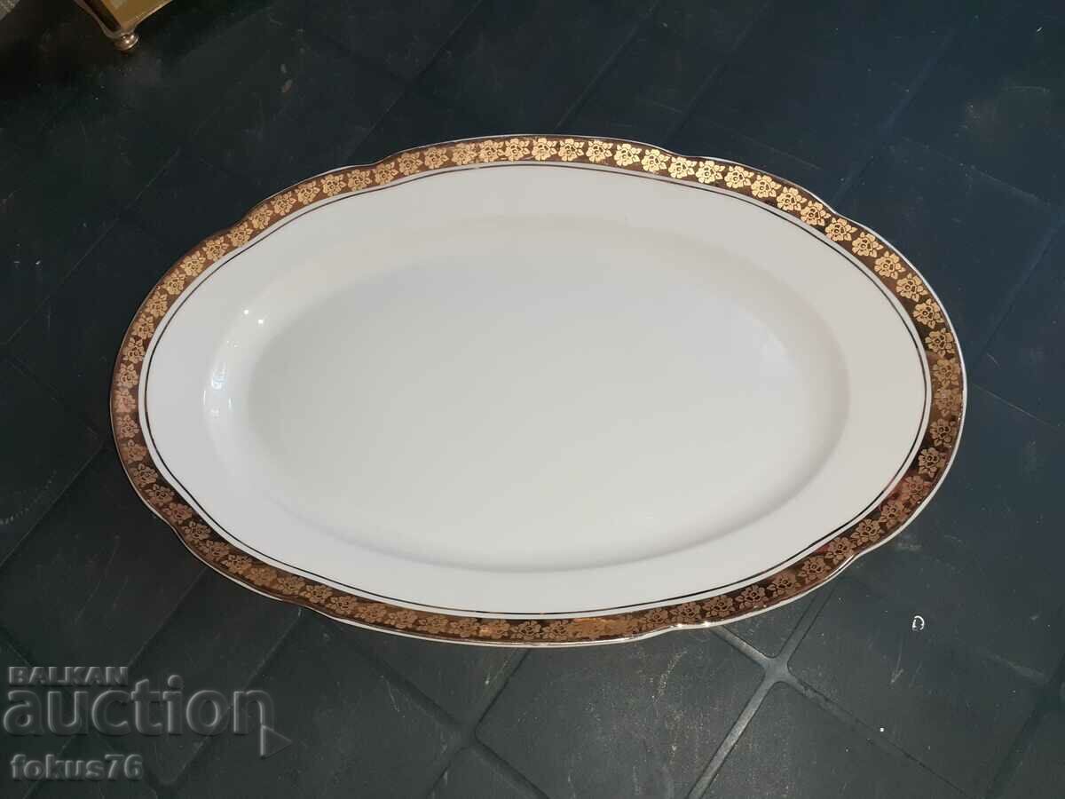 Auction Bulgarian porcelain Kitka Novi Pazar plateau gilding Auction Bulgarian porcelain Kitka Novi Pazar plateau gilding